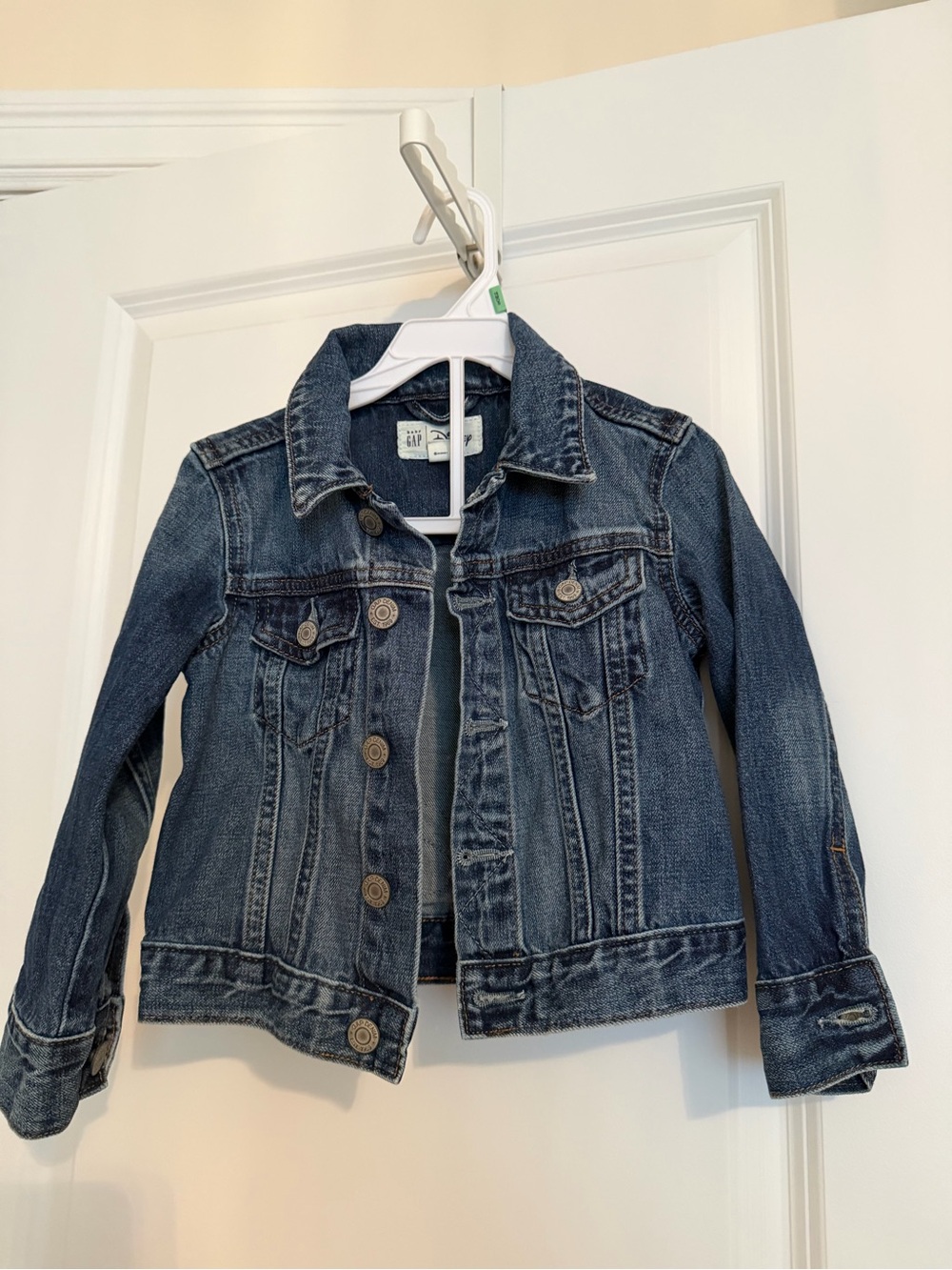 GAP Kids Dark Blue Denim Mickey Mouse Jacket